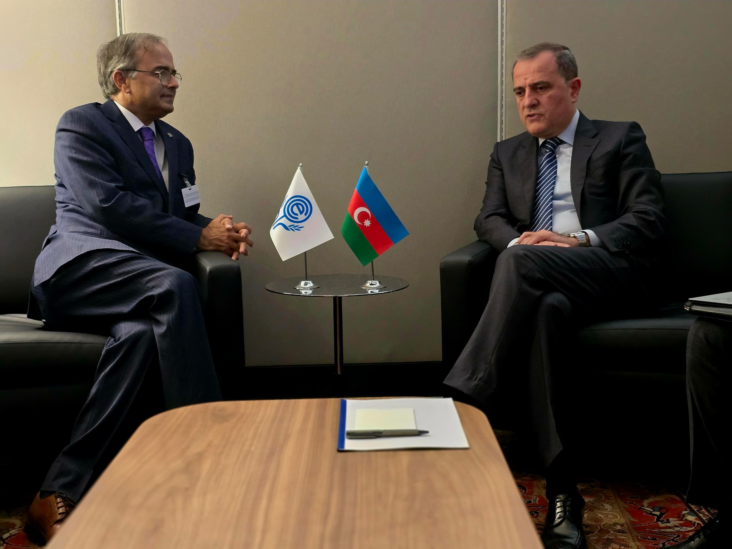 Secretary General Meets with the Foreign Minister of Azerbaijan