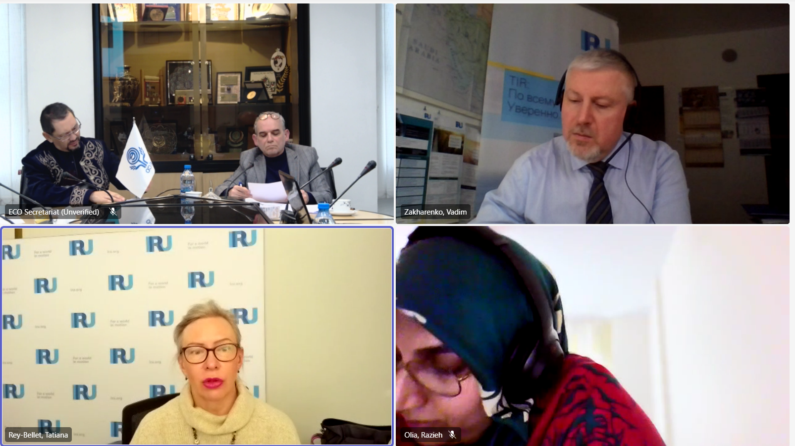 ECO and IRU hold second online Working Group Meeting the Action Plan