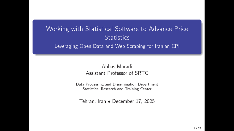 ECO Secretariat and Statistical Center of Iran Co-Host Webinar on Modern Price Data Methods