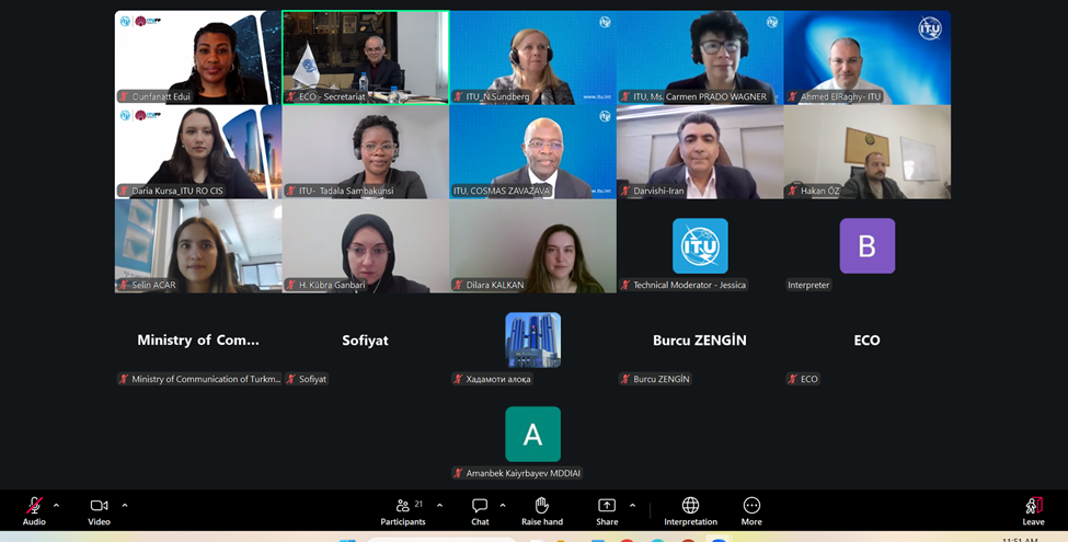 ECO and ITU jointly hold webinar on ICT policy and regulation
