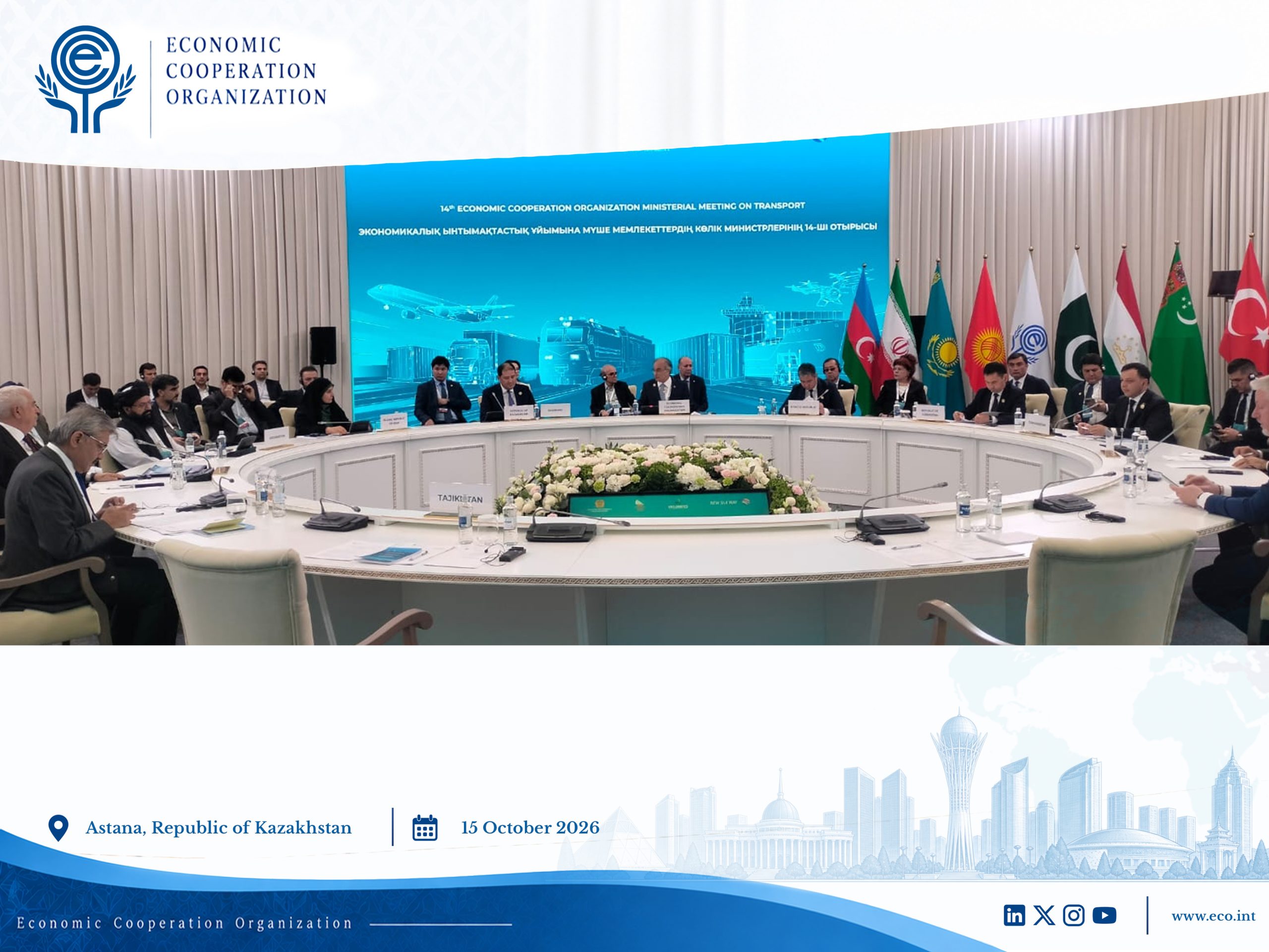 14th ECO Ministerial Meeting on Transport Convenes in Astana