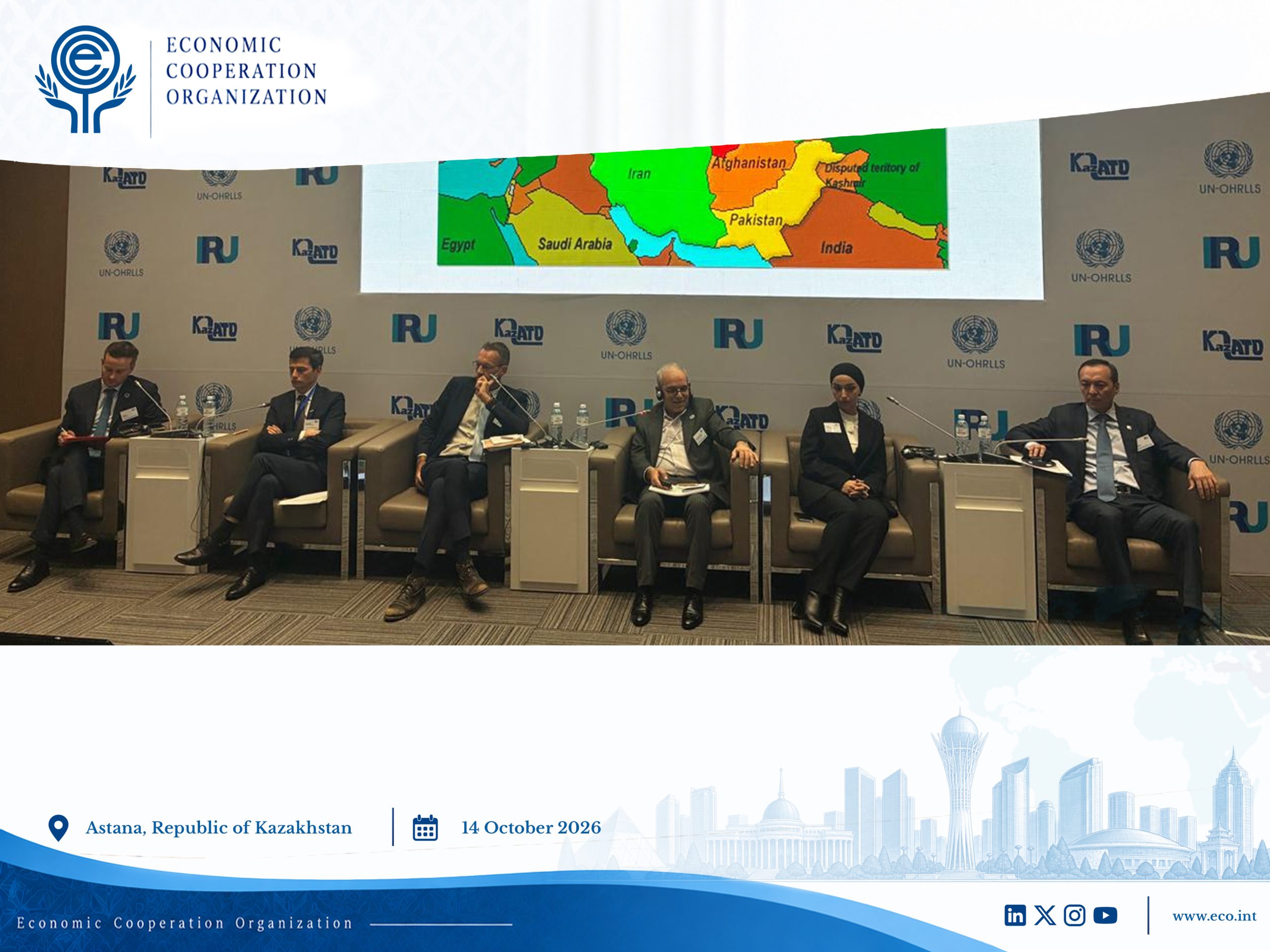 ECO Participated in the IRU-OHRLLS Panel Discussions on Landlocked Countries in Astana