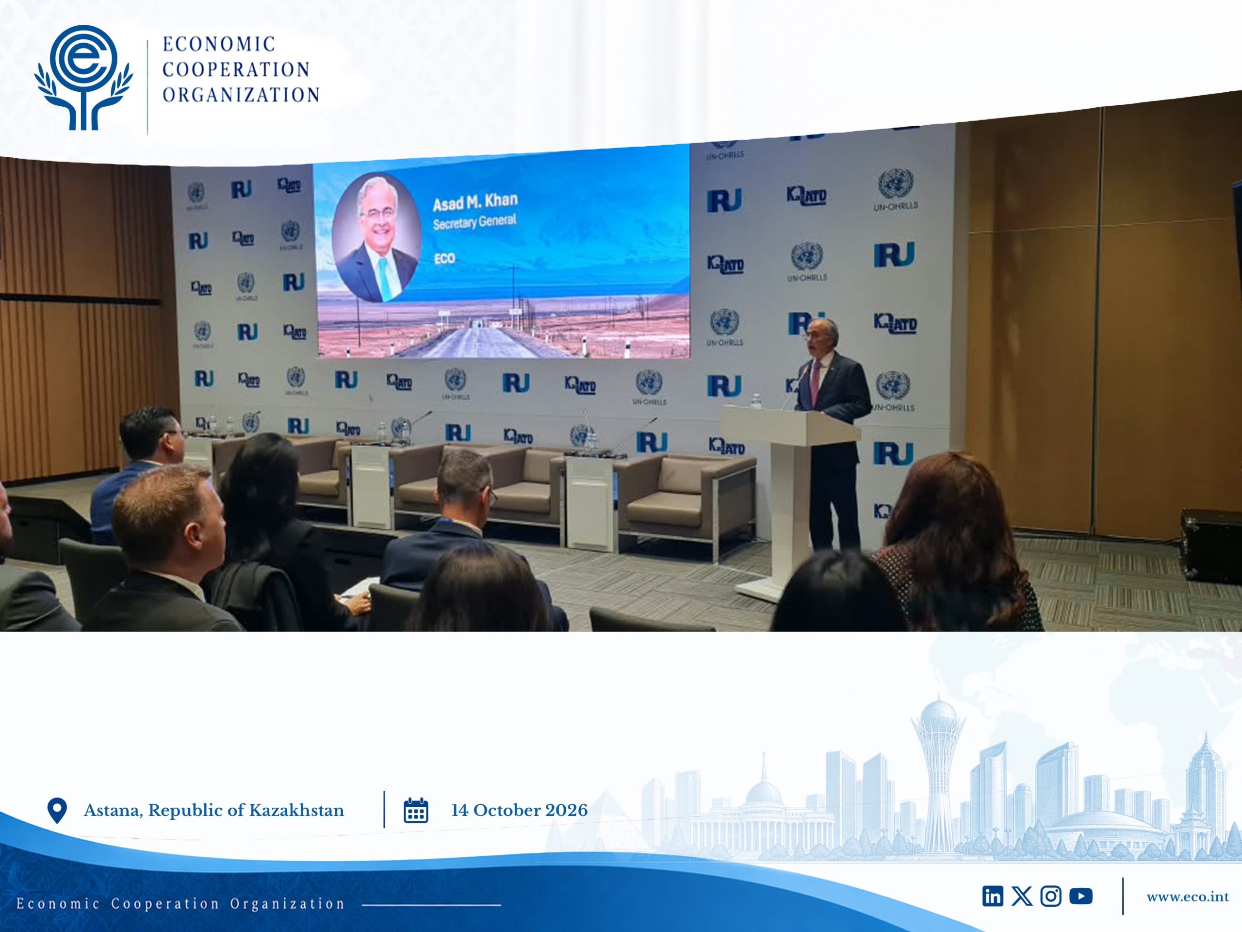 ECO Secretary General Addresses IRU–UN-OHRLLS Side Event on Advancing the Awaza Programme of Action