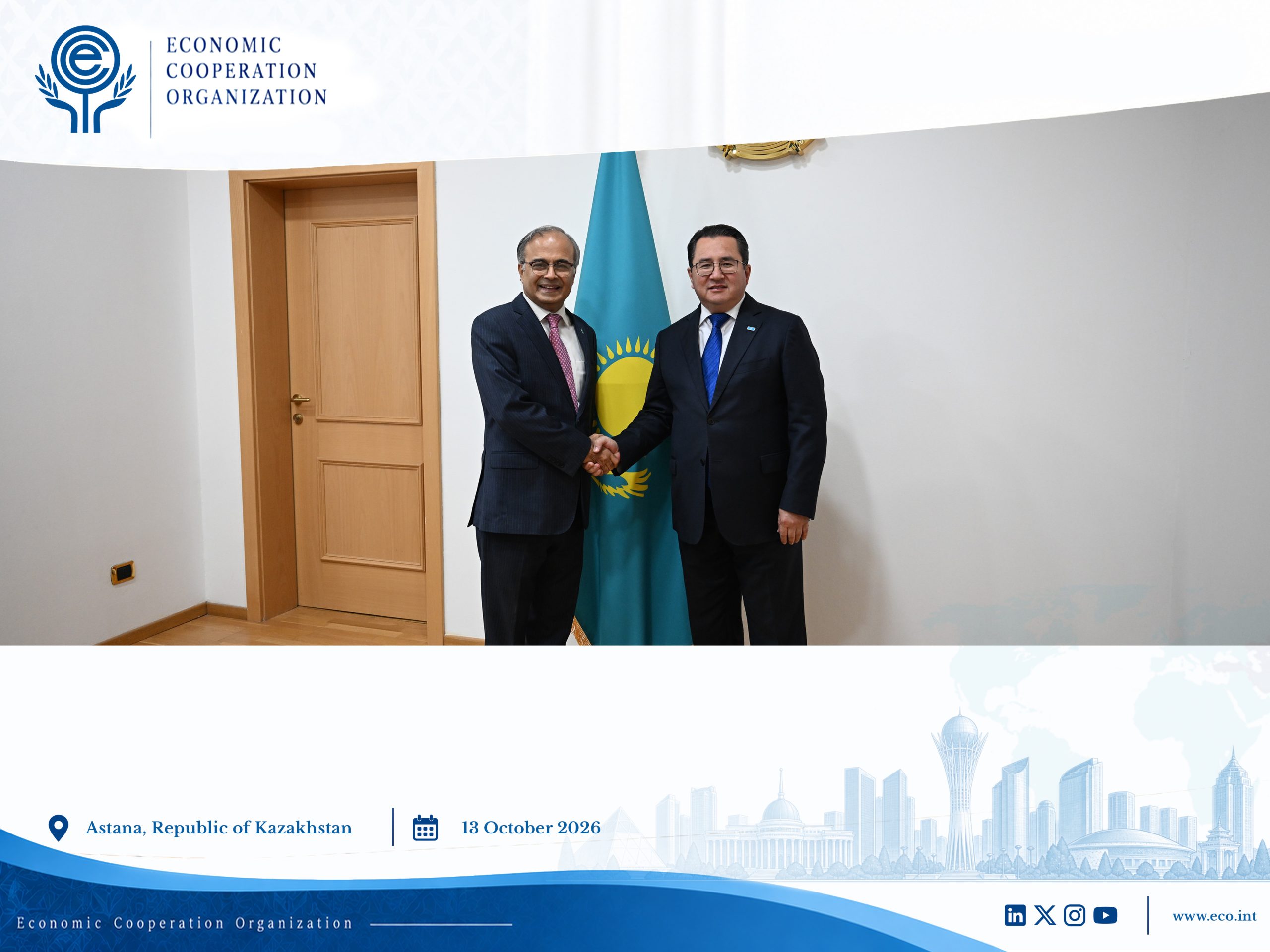 ECO Secretary General Meets with Deputy Minister of Foreign Affairs of Kazakhstan