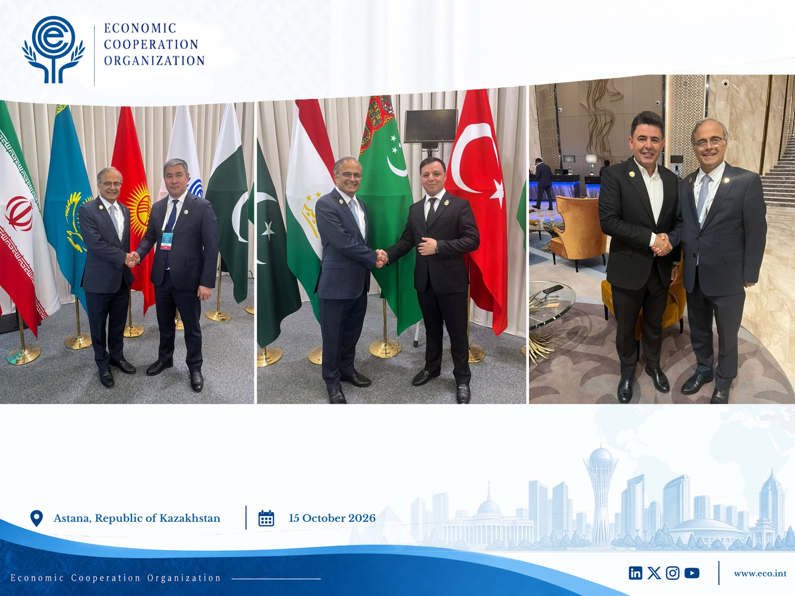 ECO Secretary General Interacts with Transport Officials of Kyrgyzstan, Türkiye and Turkmenistan