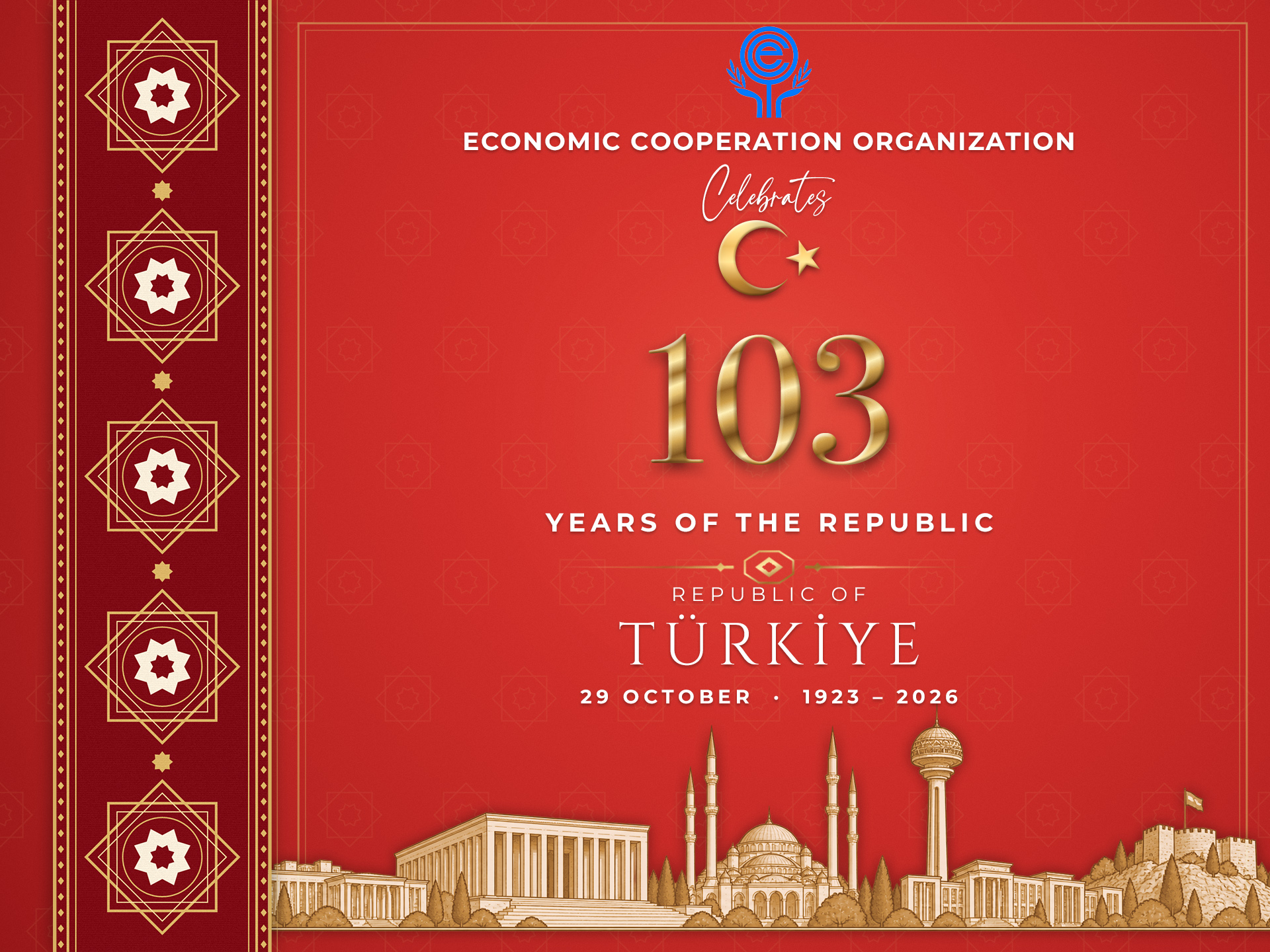ECO Congratulates Türkiye on the 103rd Anniversary of the Republic